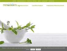 Tablet Screenshot of menudadieta.com